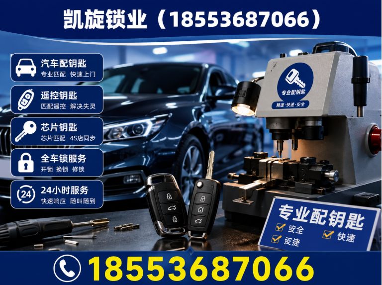 高密市汽车配钥匙展示图